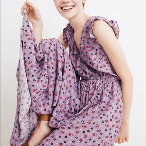 🌟Madewell Ruffle Edged Maxi in Prairie Posies